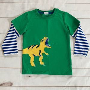 Coralup Boys Long Sleeve Dinosaur Shirt